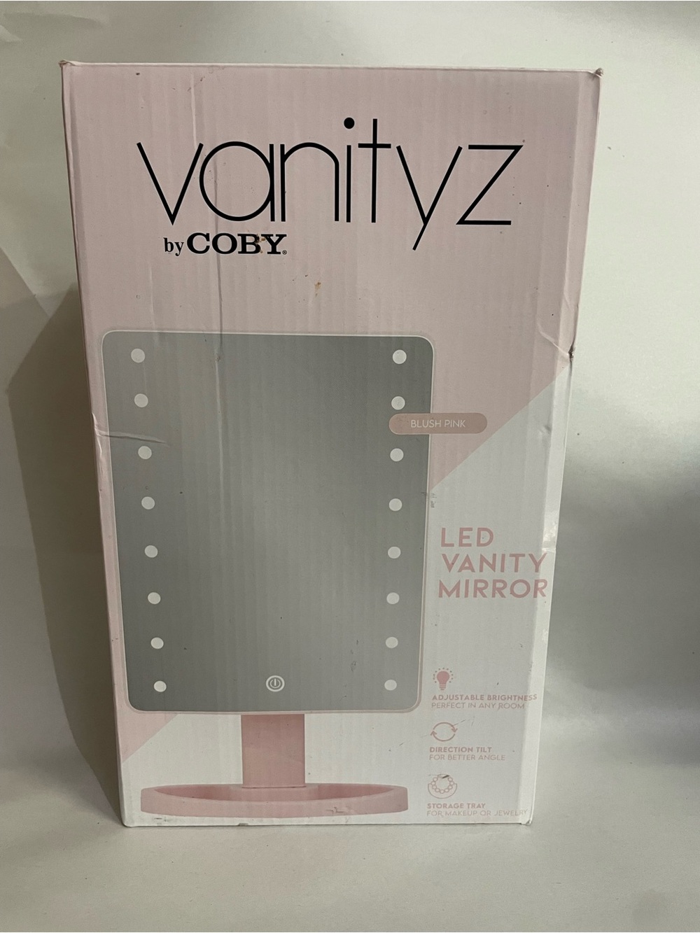 Vanityz by COBY LED Vanity Mirror - Blush Pink
